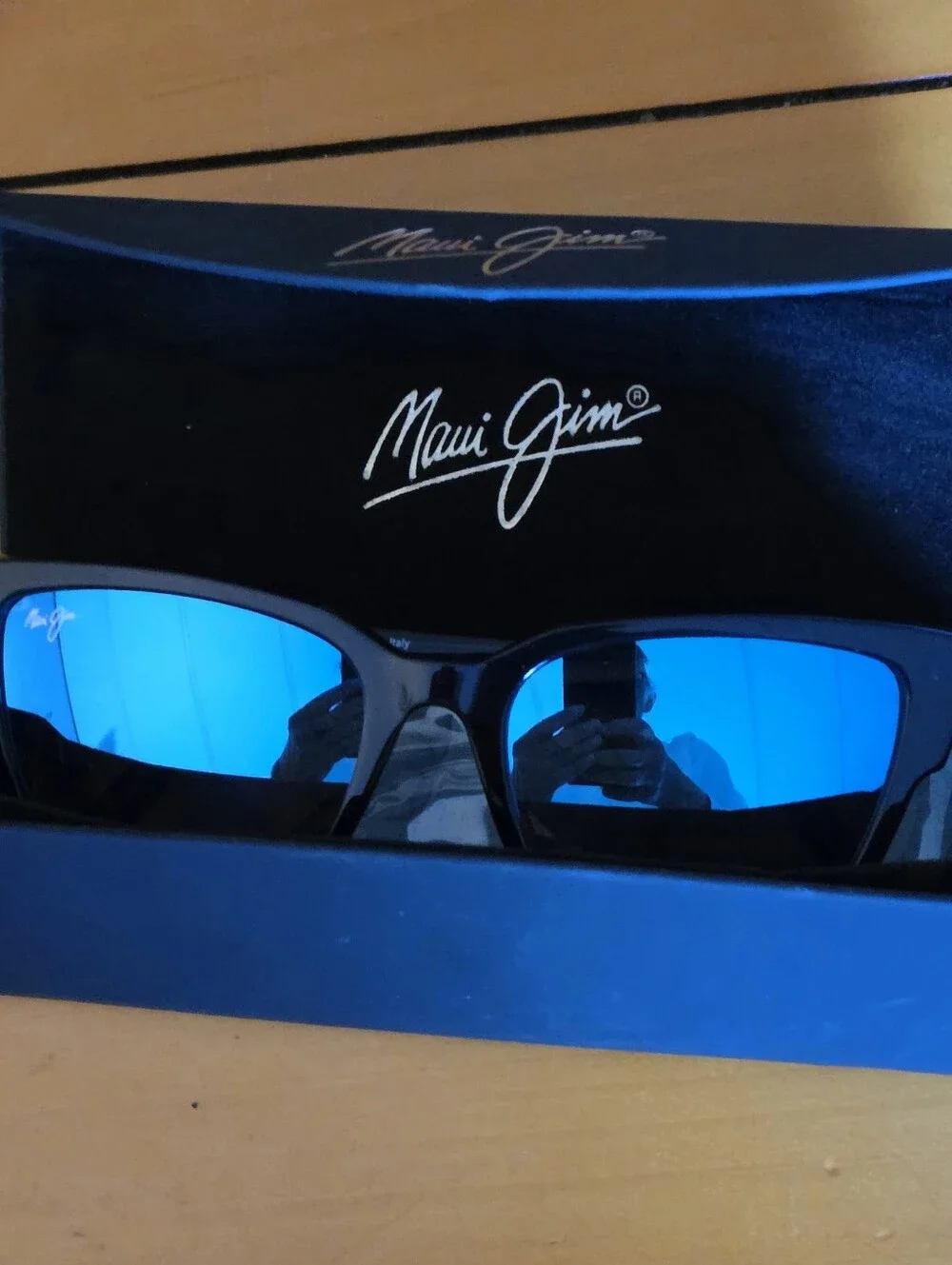 Maui Jim Blue Frame Blue Lens Sunglasses